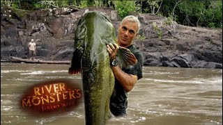 Jeremy Catches An Enormous Catfish  River Monsters [upl. by Ahsoek90]