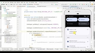 Push Notification Using OneSignal in Android Studio with Java and FireBase [upl. by Gierc866]