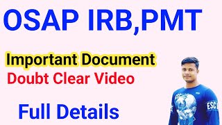 OSAP IRB PMT Important Document [upl. by Amsirp]