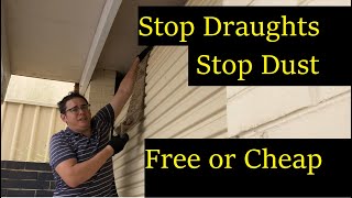 How to Stop Draught amp Dust getting through your Roller Door free or cheap [upl. by Tammany]