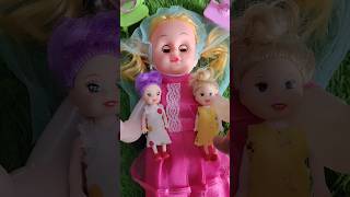 Barbie doll and two little dolls barbie doll toys [upl. by Eugor638]