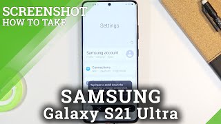 How to Take Screenshot in SAMSUNG Galaxy S21 Ultra – Capture Screen [upl. by Sucramrej]