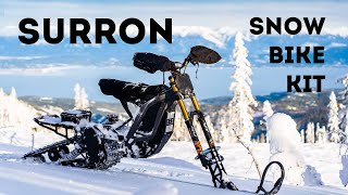 Sur ron snowbike kit testdrive [upl. by Revned]