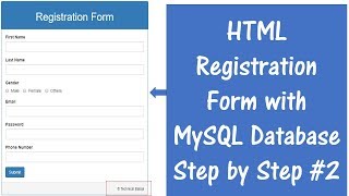 How to Connect HTML Form with MySQL Database using PHP [upl. by Araz]