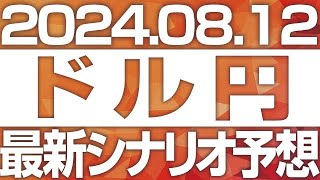 FXドル円最新シナリオ予想＆全エントリー先出し解説 ［2024812］※2倍速推奨 [upl. by Lecroy123]