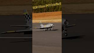 FMS 80mm F86 Sabre Landing new aviation rcplane [upl. by Folger]