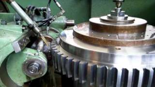 Gear Cutting a Large Crowned Gear Coupling Hub [upl. by Radack]