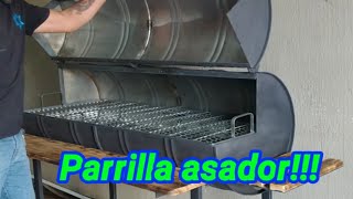 Como hacer un asador de tambo o barriles [upl. by Doniv808]