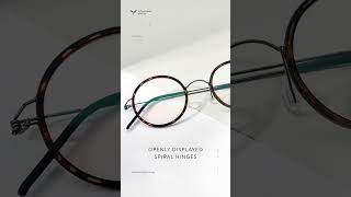 Best Round Glasses Frames Screwless Titanium Featuring Acetate Inner Rims [upl. by Oxford661]