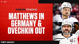 MATTHEWS IN EUROPE amp OVECHKIN POTENTIALLY OUT LONG TERM [upl. by Ahsinot591]