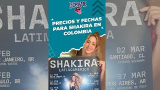 Entradas para Shakira en Colombia Precios y fechas revelados Shorts  Lechisme [upl. by Zurn820]