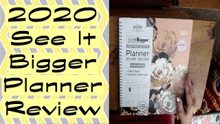 2020 See it Bigger Planner Review [upl. by Sirap]