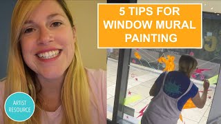 How to paint a window mural Tips Tricks and Supplies [upl. by Ttimme]