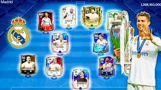 Real Madrid Best Ever Legends squad builder Ronaldo R9 Ramos Fc Mobile [upl. by Aritak240]