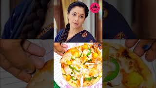 Pakhi eating pizza 🍕 anupama ytshorts cookingrecipes cooking [upl. by Esaertal]