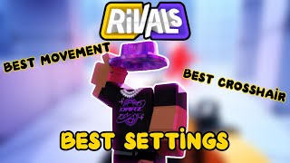 The BEST SETTINGS For Roblox Rivals Crosshair Movement Settings [upl. by Eilra221]