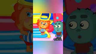 LionET  Popcorn pool  Cartoon for Kids [upl. by Anahoj]