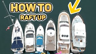 How to RAFT UP Multiple BOATS  Boat Life [upl. by Atiuqahs]