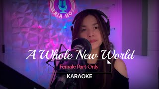 A Whole New World KARAOKE Female Part Only [upl. by Eaned]