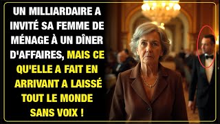 Milliardaire invite sa femme de ménage à un dîner daffaires et son arrivée laisse tous sans voix [upl. by Ritchie]