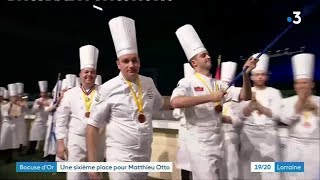 Gastronomie et Bocuse dOr 2019  le sarregueminois Matthieu Otto termine 6ème [upl. by Anikat]