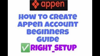 HOW TO CREATE APPEN ACCOUNT STEPS BY STEP [upl. by Lenz]