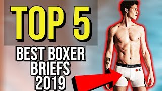 ✅ TOP 5 Best Boxer Briefs 2019 [upl. by Aysa]