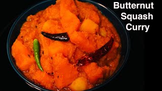 BUTTERNUT SQUASH CURRY INDIAN STYLE  EASY PUMPKIN ALOO CURRY Vegan Recipe [upl. by Burton108]