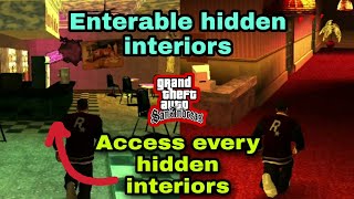 Enterable hidden interiors  GTA San Andreas  Mod showcase [upl. by Sumetra]