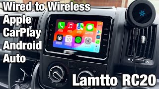 Lamtto RC20  Wireless Apple Carplay amp Android Auto Adapter [upl. by Tallou457]