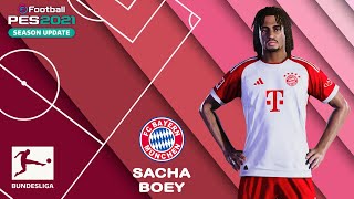 S BOEY facestats FC Bayern München How to create in PES 2021 [upl. by Monjan829]