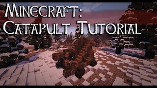 Minecraft Catapult Design [upl. by Nerok]