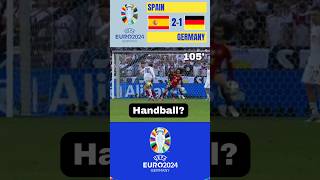 CUCURELLA HANDBALL CONTROVERSY SPAIN VS GERMANY UEFA EURO 2024 QUARTER FINAL euro2024 [upl. by Dich]