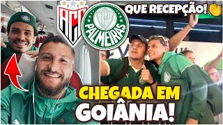 CHEGADA DO PALMEIRAS EM GOIÂNIA QUE RECEPÇÃO FEZ A TORCIDA👏  ATLÉTICOGO X PALMEIRAS [upl. by Haida620]