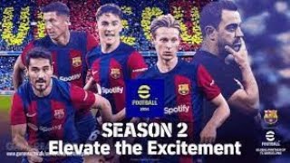 efootball2024  FCBarcelona vs arsenal Partido amistoso  spotifycampnou [upl. by Zetnahs]