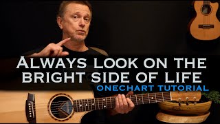 Always look on the bright side of life Monty Python Eric Idle acoustic guitar lesson tutorial [upl. by Giddings67]