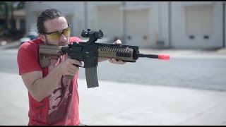 AampK M4 AEG Modern Tactical Rifle  Review [upl. by Eupheemia]