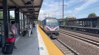 Saturday Afternoon Railfan with Amtrak amp NJ Transit Trains  Woodbridge NJ Metropark Station [upl. by Ginzburg]