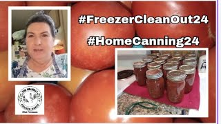 Home Canning Marinara Sauce MyHomeCanning24 FreezerCleanOut24 myCanningAdventures tomatoes [upl. by Coh]