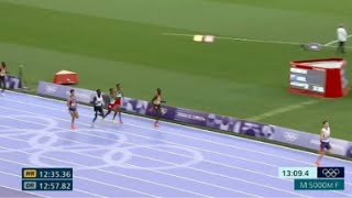 Jakob Ingebrigtsen wins Mens 5000m Race Olympics Paris 2024 to Gold amp Grant Fisher Bronze for USA [upl. by Gnut]