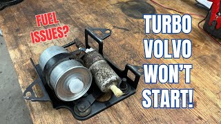 Volvo 940 Turbo  Fuel Filter Change  B230ft [upl. by Perreault]