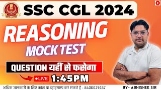 Mastering SSC CGL Reasoning 2024 Mock Test Practice cgl mocktest reasoning ssccgl2024  MOCK3 [upl. by Dogs316]