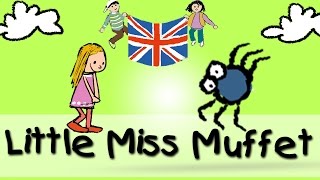 Little Miss Muffet  englische Kindergarten Lieder  Kinderlieder [upl. by Nyrmac636]