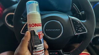 How To Clean Alcantara Steering Wheel  Camaro ZL1  Sonax Review [upl. by Korrie]