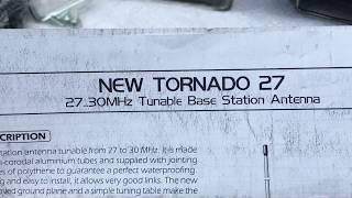 SIRIO ANTENNA NEW TORNADO 27 Base station antenna CB 27 by 153E251 [upl. by Yemrots]