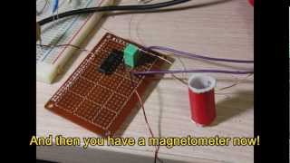 How to make the simplest magnetometeror Gauss meter  Lu Le Laboratory [upl. by Child678]