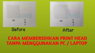 Cara Membersihkan Print Head Tanpa Menggunakan PCLaptop [upl. by Guido]