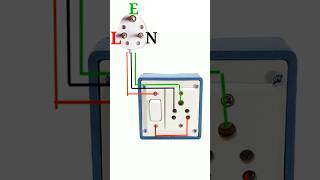 Three pin￼￼ Socket  6 Amp Switch  Three pin top  2D Wiring Diagram shorts shortsfeed [upl. by Bliss]