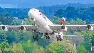 30 MINUTES of STUNNING Plane Spotting at Zurich Airport Switzerland ZRHLSZH [upl. by Dej]