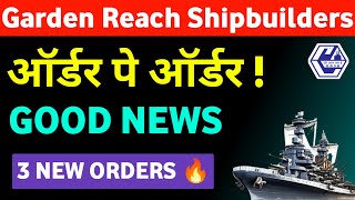 Garden Reach Shipbuilders Share Latest News 🔥 3 New Orders [upl. by Iveson]